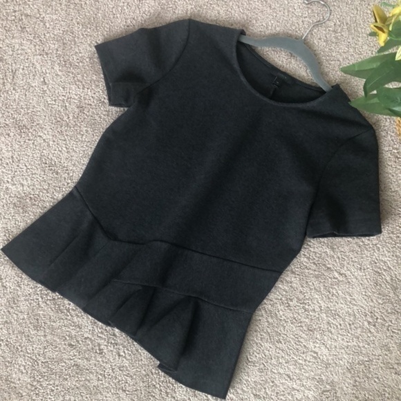 J.Crew Charcoal Blouse - Size XS - Picture 2 of 8